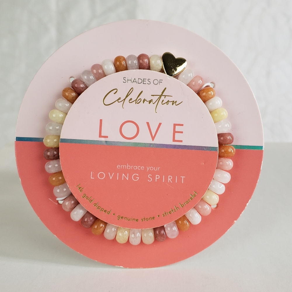 Pink and Gold Beaded Bracelet with Elegant Design!